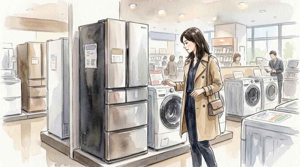 日立の家電を買っても大丈夫？家電売り場で比べて選ぶ女性