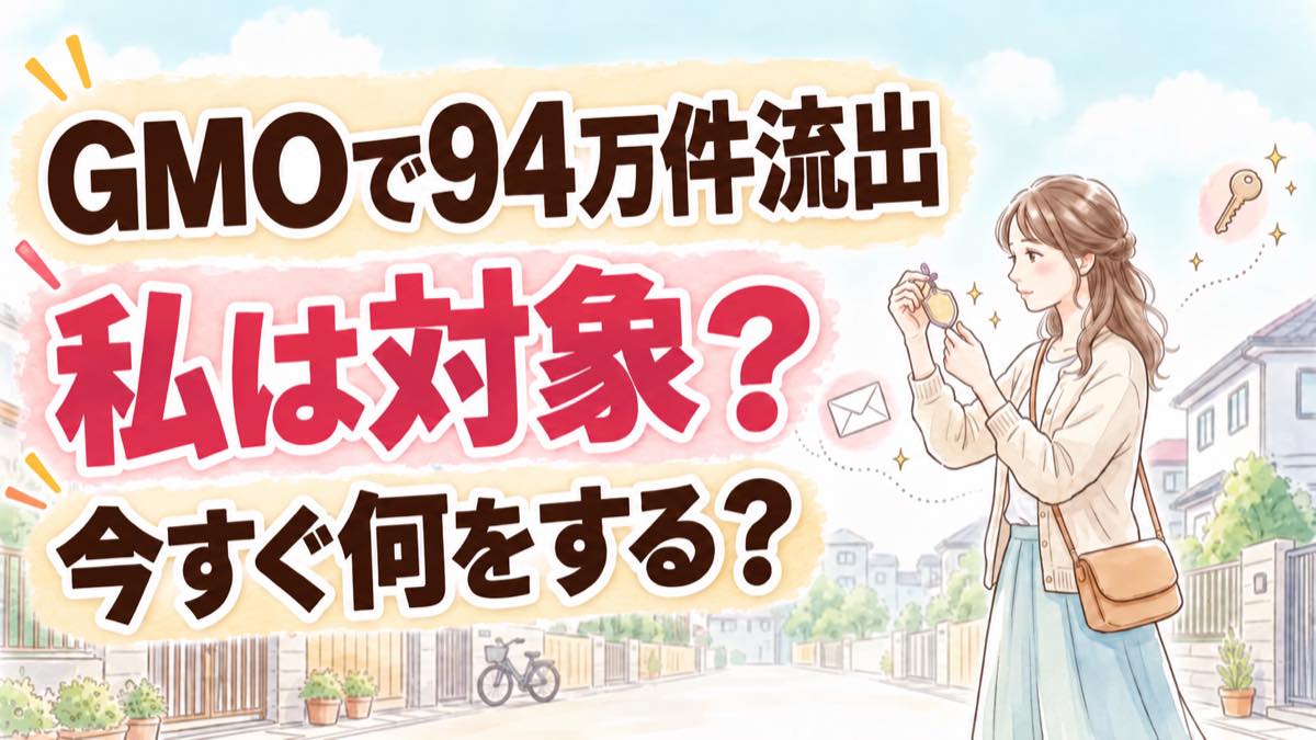 infoQ情報漏洩で自分は対象かを不安に思いスマホで確認する女性のイメージ
