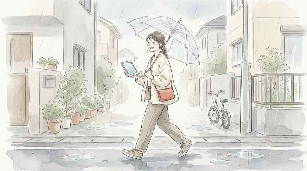 新型iPad mini 耐水性能とお風呂利用の注意点を伝える水しぶきのイメージ
