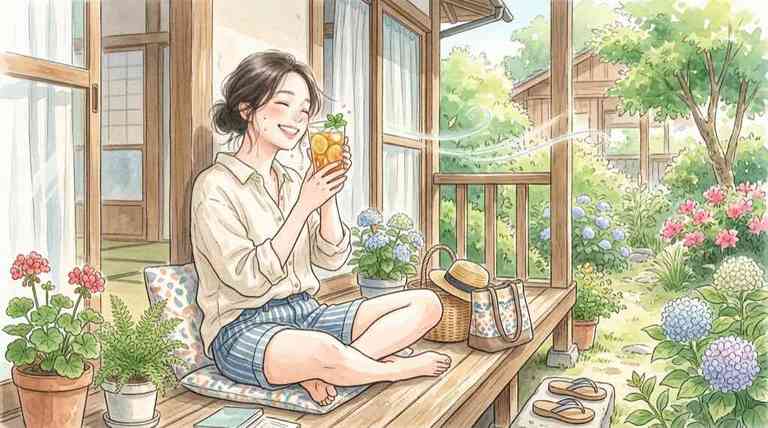 AI処理中でも熱くなりにくいiPhone 18 Proの冷却をイメージした水彩イラスト