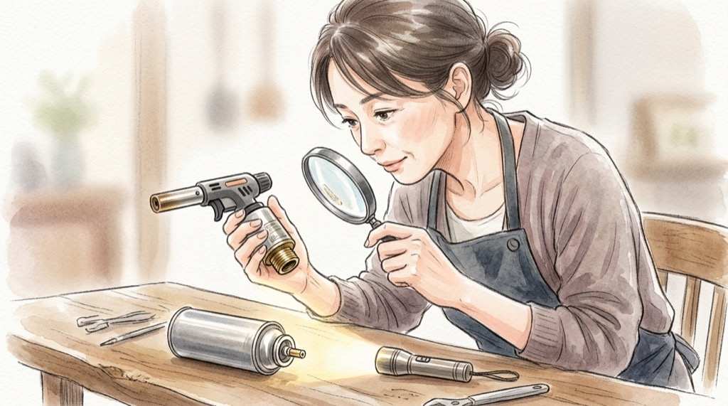 ガストーチのリコール対象の見分け方｜型番とロット番号を確認する場面