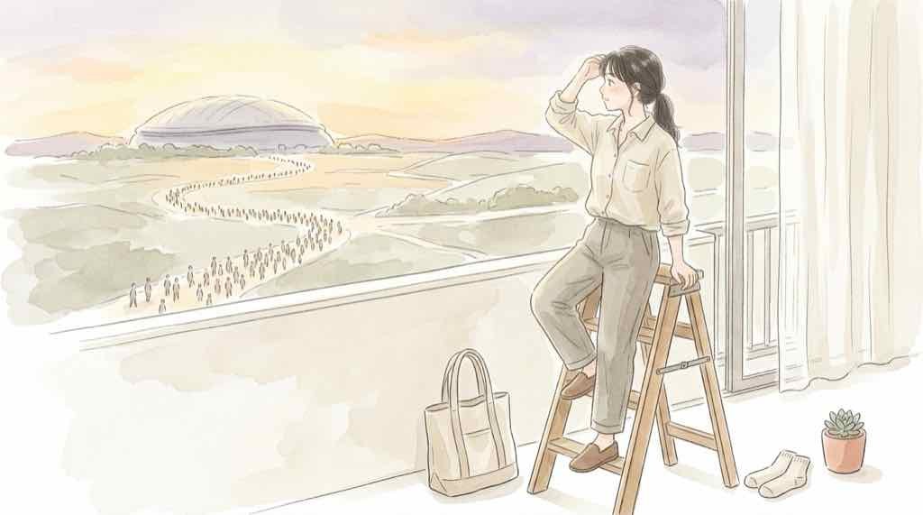 ジョンハン ジョシュア 倍率を電卓とチケットで試算するやさしい水彩イラスト