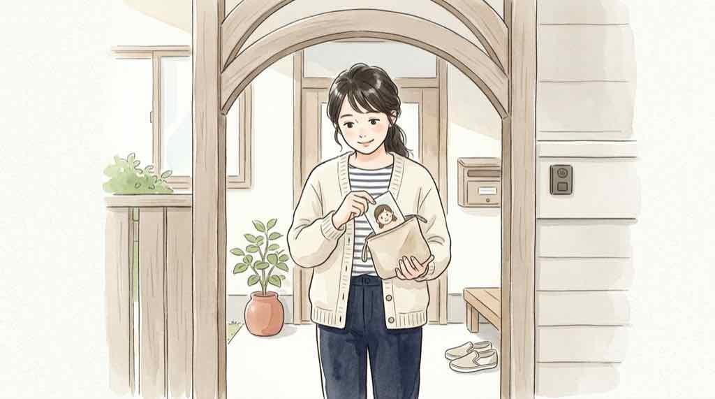 ジョンハン ジョシュア 本人確認に必要な顔写真付き身分証をそろえる水彩イラスト