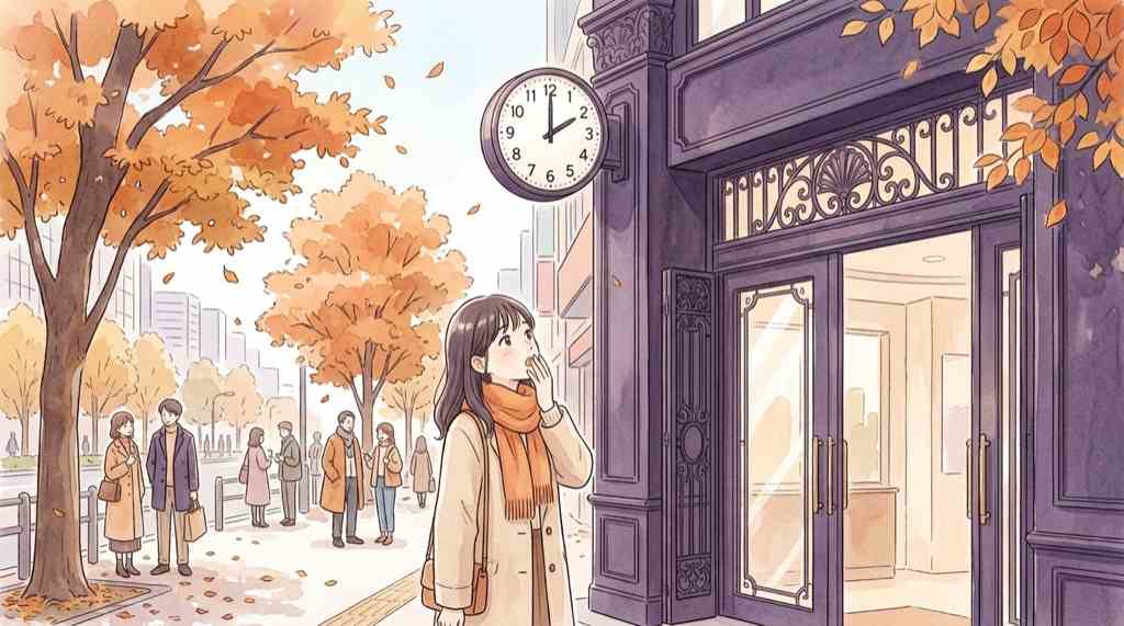 クロミ渋谷2026の開催期間と営業時間を示すハロウィーンの渋谷の街並みのイラスト