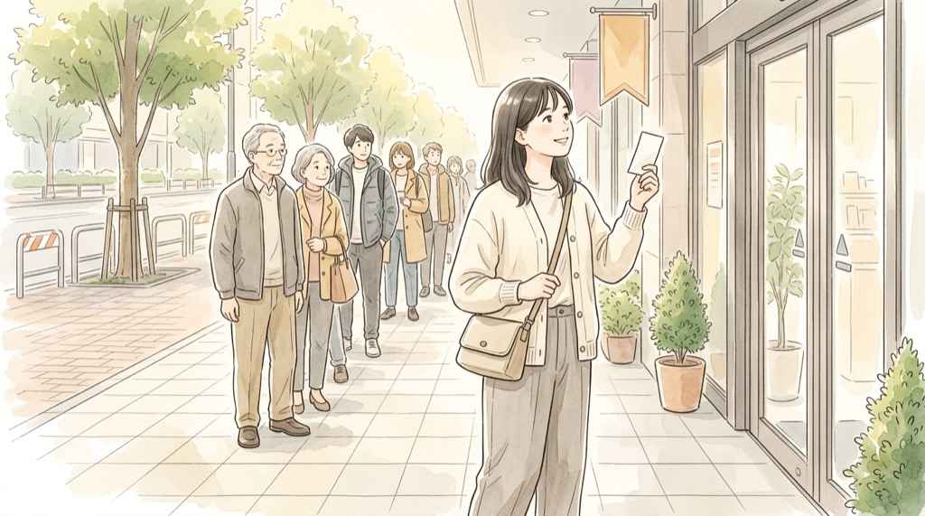 メゾンドフルール キティ 整理券の配布時刻と並ぶ前の注意点