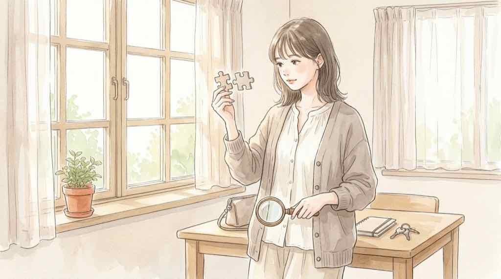 マイクロプラスチックと認知症の関係を調べる女性と資料のイメージ