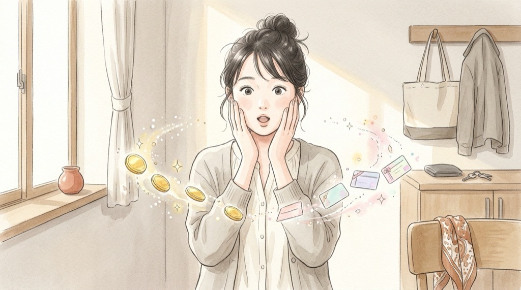 ミライマは稼げる?怪しい?登録前の疑問をノートに整理する女性のイラスト