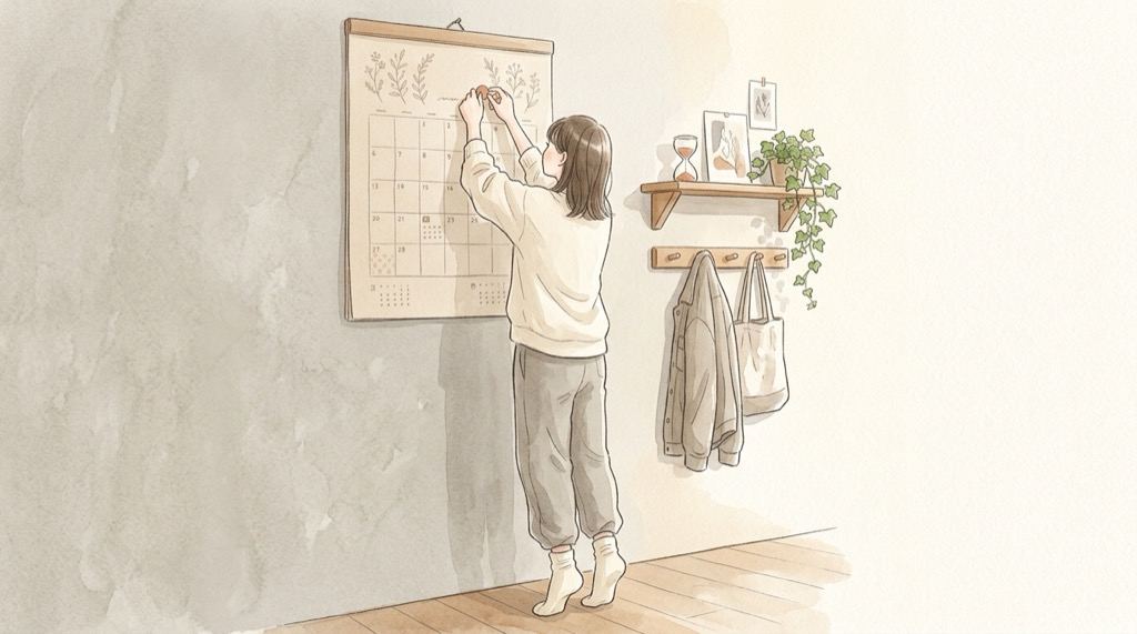 ミライマの注意点|招待コードと180日ルールをカレンダーで確認するイラスト