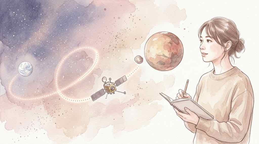 MMXと火星衛星フォボスの砂を地球へ持ち帰るミッションのイメージ
