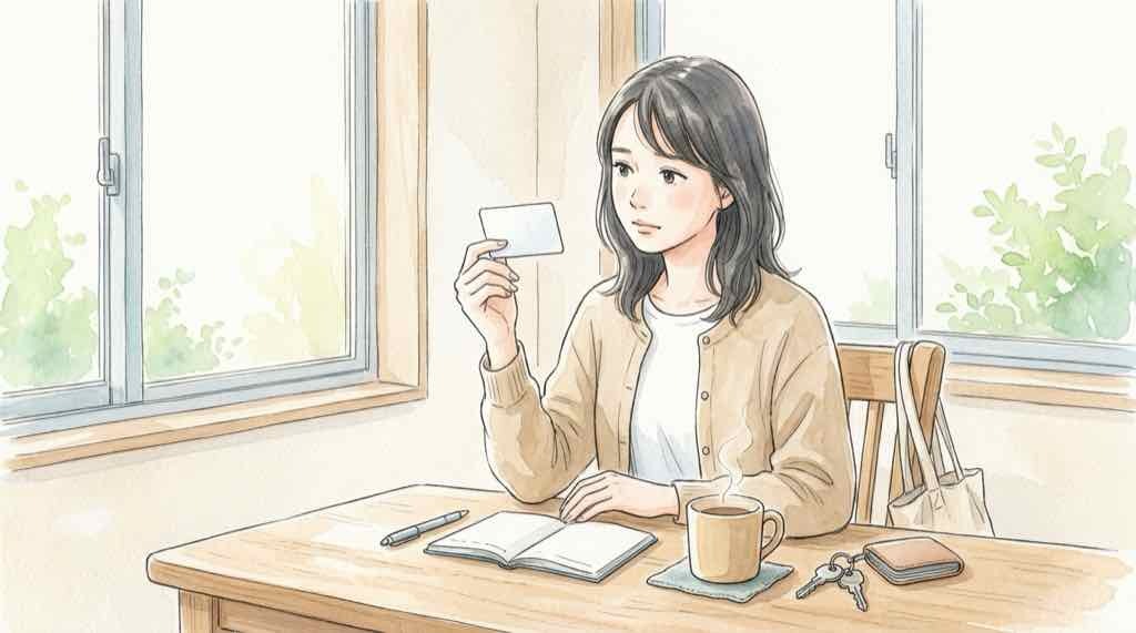 モスカード 情報流出で自分は対象か不安な女性が公式の案内を確認する様子
