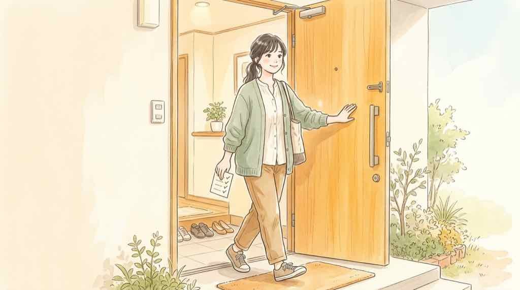 無印良品の情報漏洩への対策をチェックリストで確認する女性のイラスト