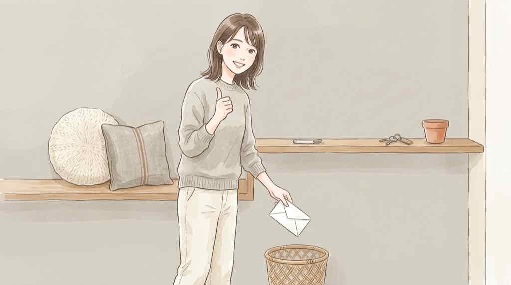 日経の不審メールを操作した場合の対処法を示す水彩イラスト