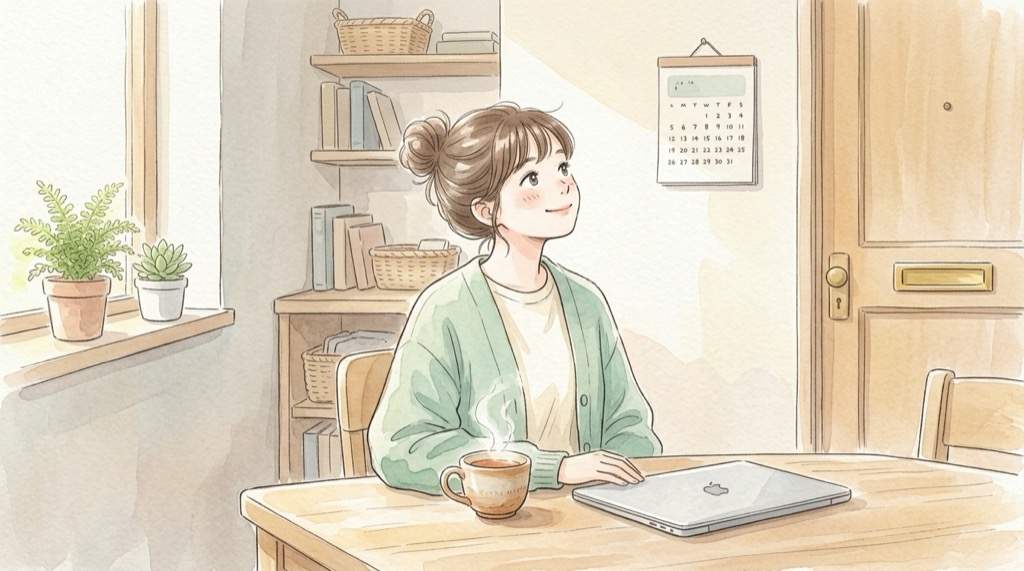 日経新聞の情報漏洩で私は対象かを確認する女性のイラスト