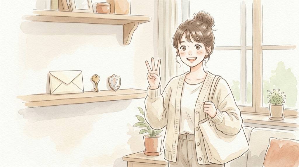 日経新聞の情報漏洩後に今すぐ確認したい3つのことを表すイラスト