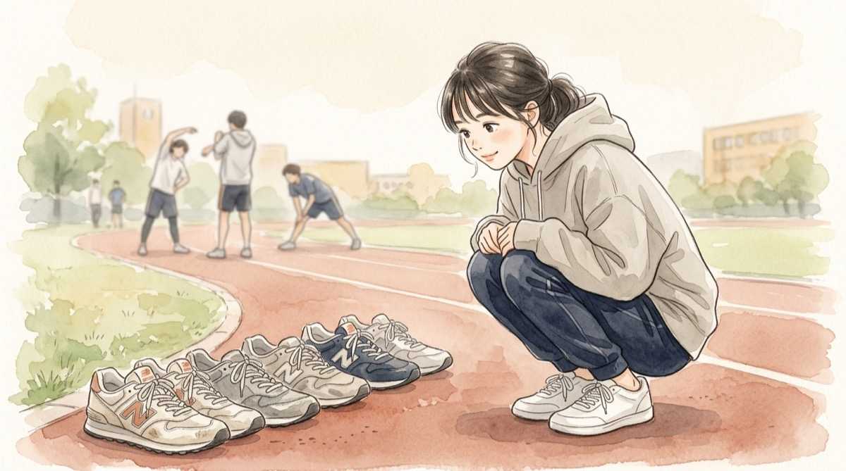 俺たちの箱根駅伝 明誠学院大学の監督と選手たちが集まる陸上競技部のグラウンド