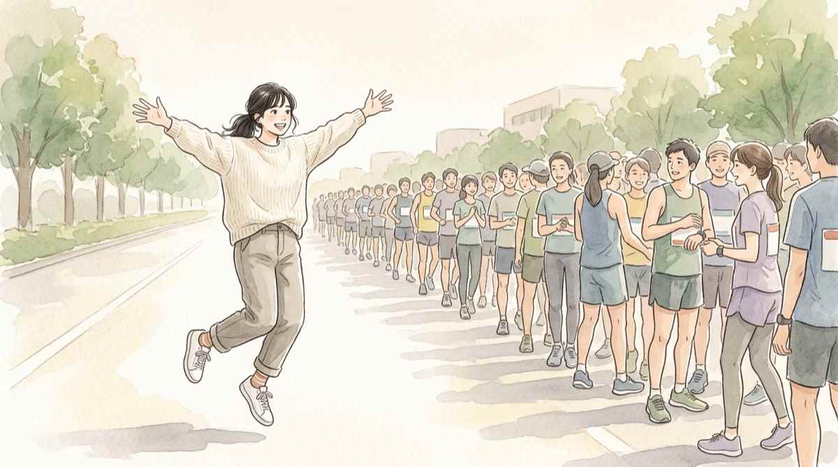 俺たちの箱根駅伝 関東学生連合に集まるライバル大学のランナーたちが並んで走る様子