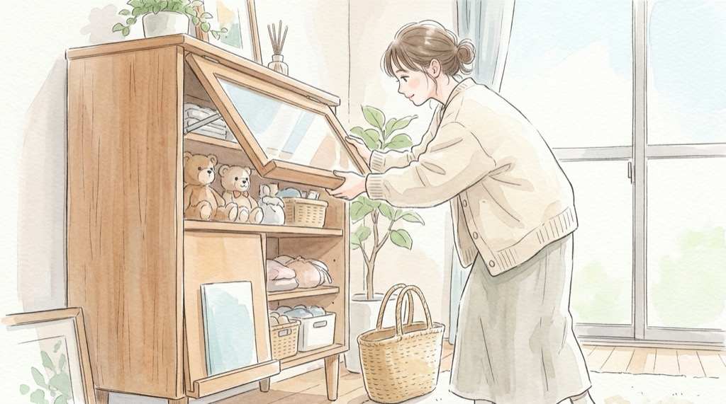 オシテル 口コミで気になる扉を閉じた状態と開いた状態の見え方