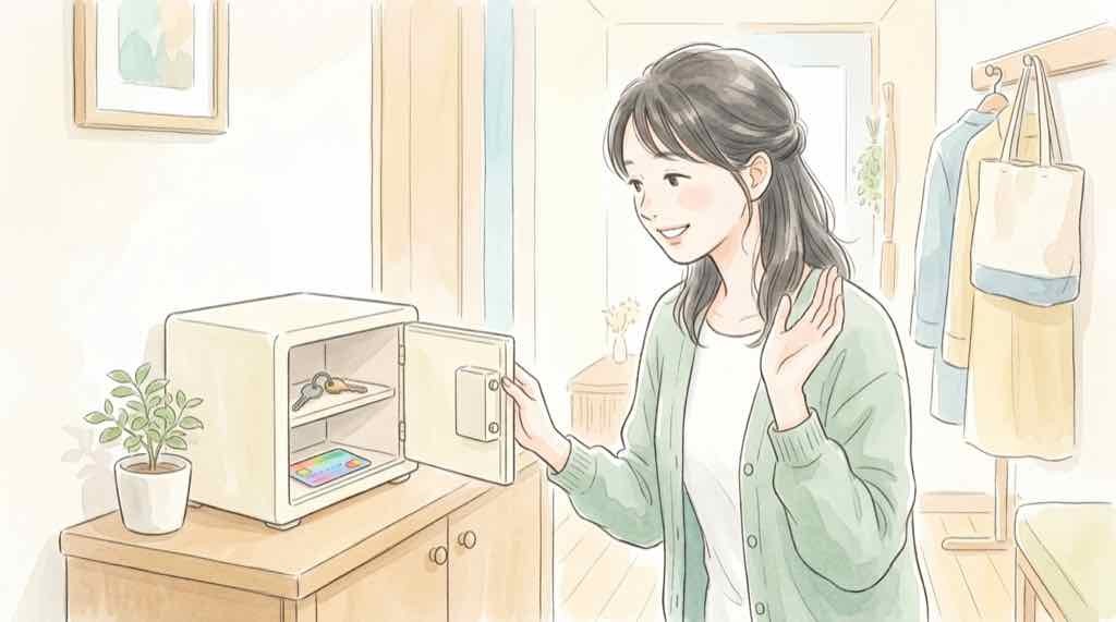 楽天のパスワードとカード情報の安全性を確認する女性