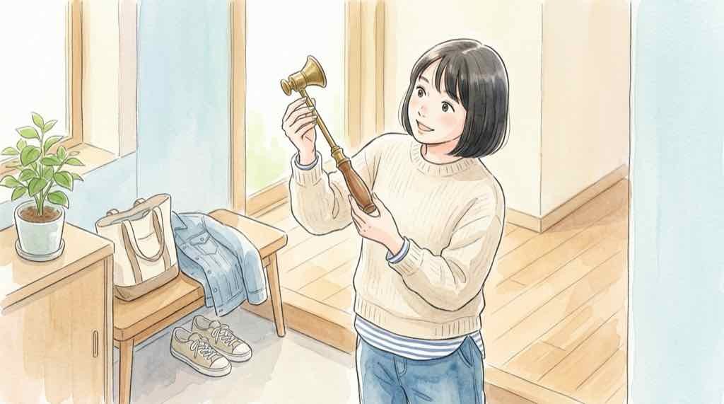 楽天ROOM クリックされる商品|用途が分からない不思議な形の雑貨を覗き込む女性