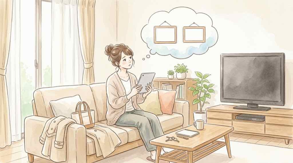 侍ジャパン2026のテレビ放送とPrime Videoを見比べる女性