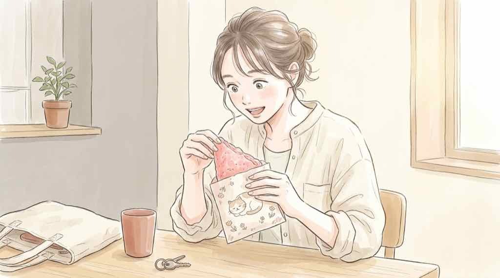 三角チョコパイ2026いつから買えるか楽しみに待つ女性と秋のおやつのイメージ