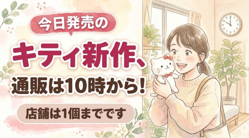 Sanrio closet collectionの発売日・通販10時・購入制限を整理するハローキティ