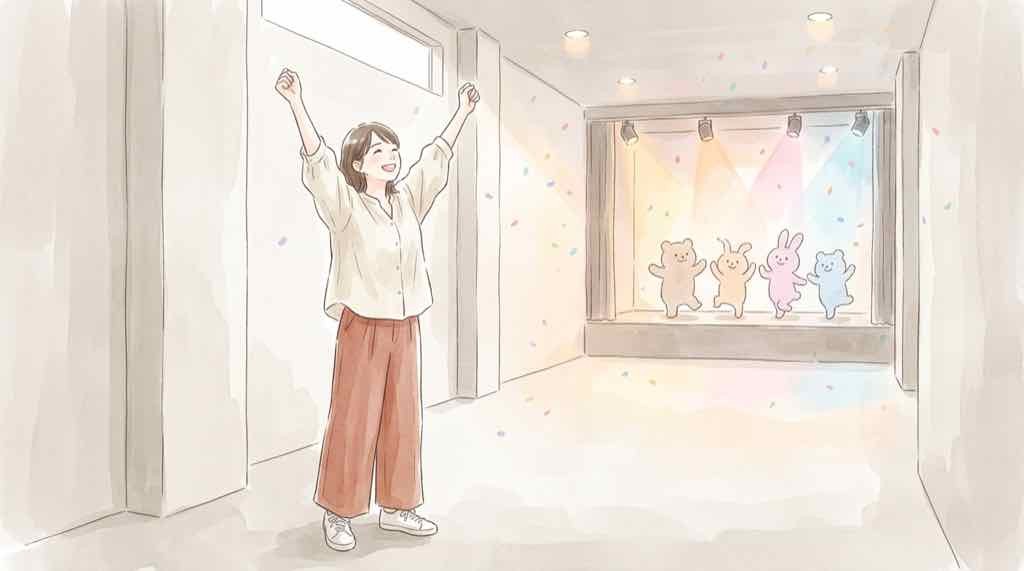 きゅあかわ 出演者とサンリオキャラクターの公演別一覧を見て推しの日程を選ぶ様子