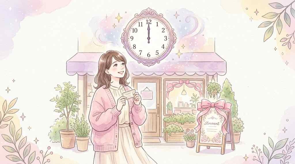サンリオハウス名古屋の予約方法を紹介するキティのイラスト