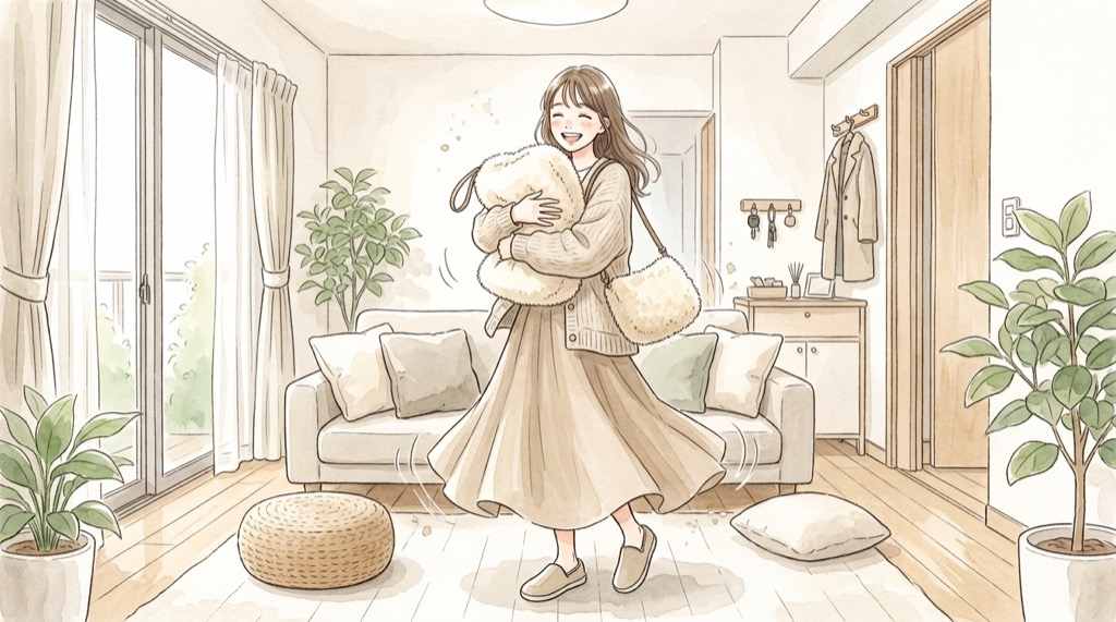 しまむら サンリオ 10月17日発売のふわふわもこもこアイテムをイメージしたやさしい水彩イラスト