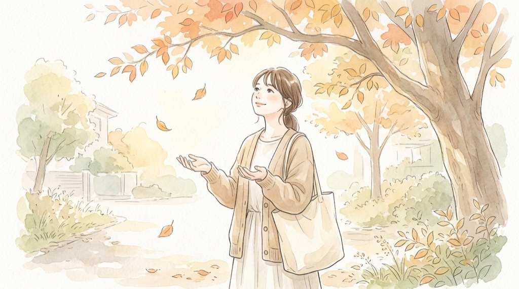 しまむら サンリオ 売り切れ 再販の公式発表を落ち着いて待つ女性の水彩イラスト