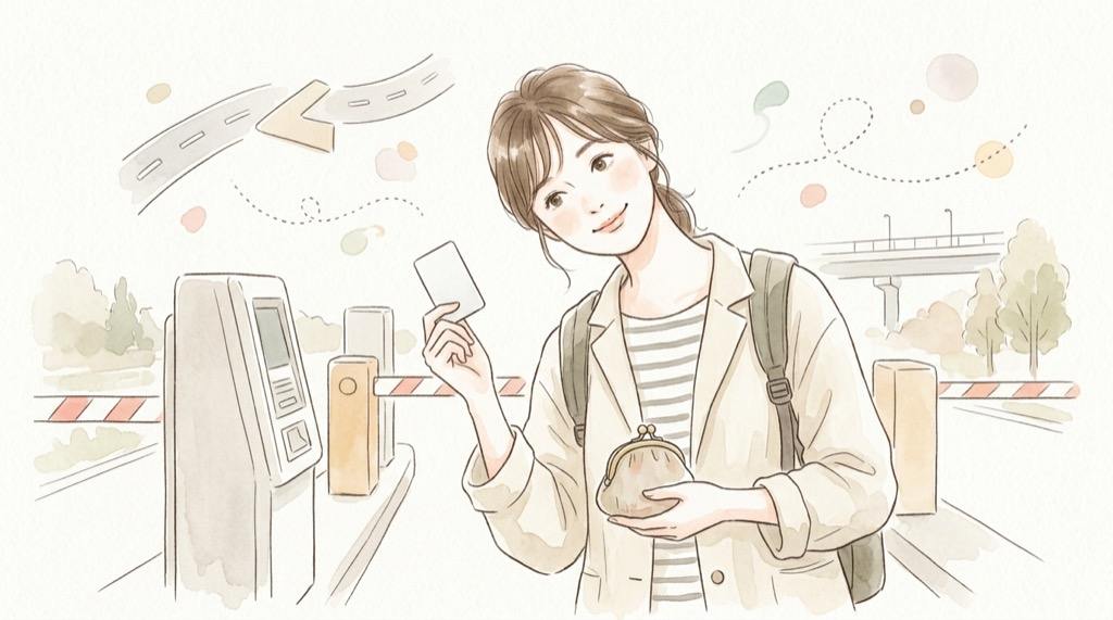 新富町出口 代替ルートで首都高の料金が変わる場合を示すETC料金のイメージ
