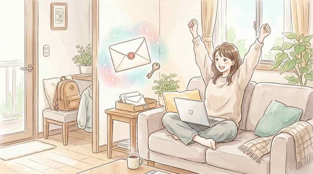So-netメールが送受信できない時にパスワードを再設定する手順を描いたイラスト
