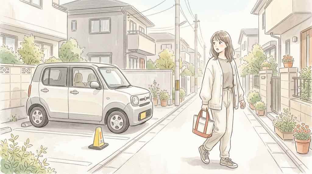 タイムズカーを退会した人も対象か公式の問い合わせフォームで確認する女性のイラスト