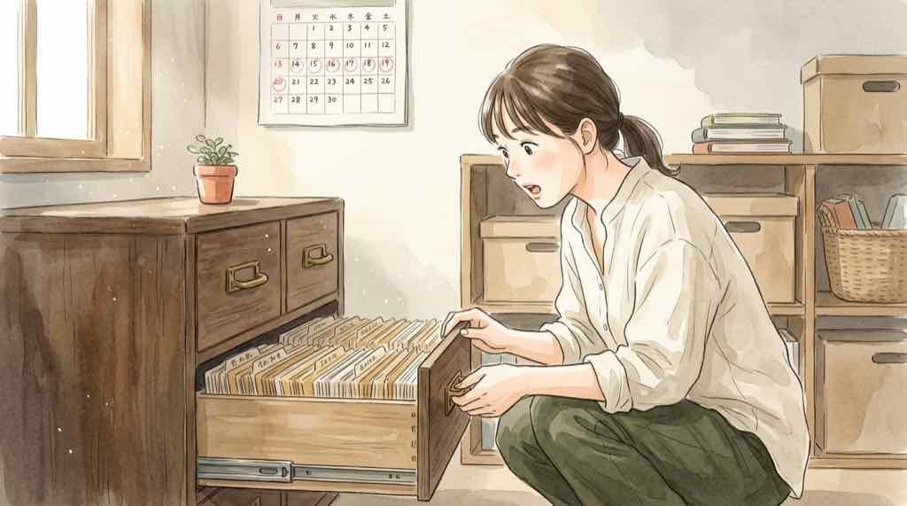 退会したのに免許証画像が7年間残っていた理由を考える暮らしの場面