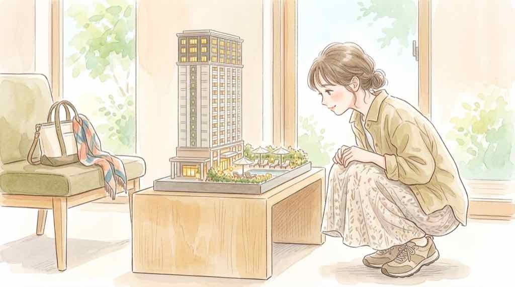 東京ミッドタウン日本橋のテナントとウォルドーフ・アストリア東京日本橋の高層階ホテルのイメージ