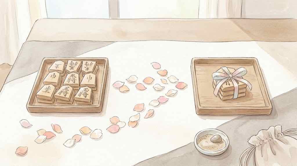 女流棋士と棋士の違いを比較する将棋盤のイメージ図