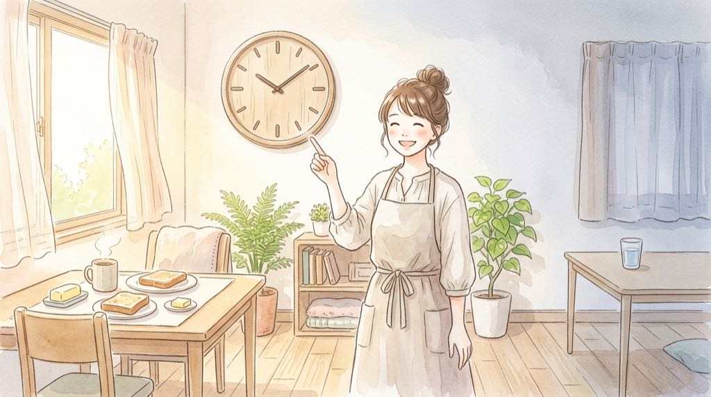 食前食後食間の薬を飲むタイミングをカレンダーと時計で示したイメージ