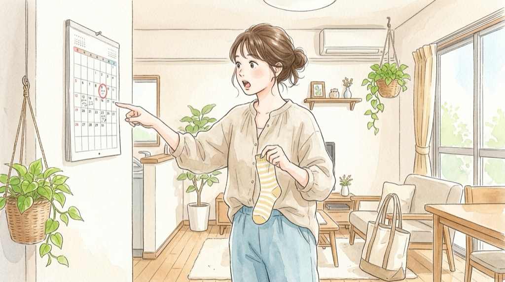 ユニクロ靴下の値上げ中止で何が変わったかを示す、靴下と値札を並べたイラスト