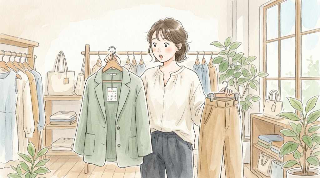 ユニクロの感動ジャケットと感動パンツの11月10日からの値上げを示す新旧価格のイラスト