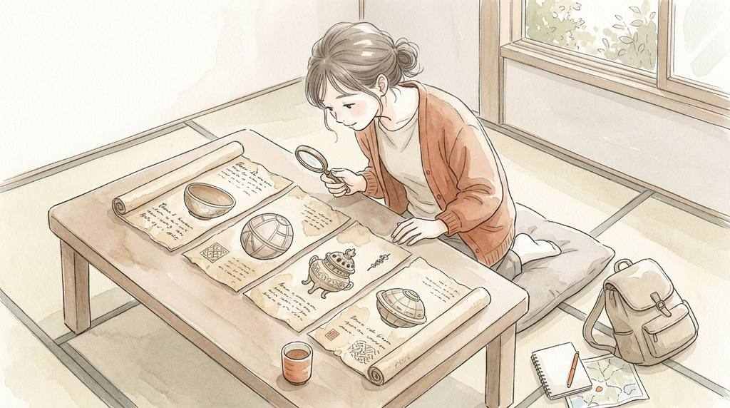 うつろ舟の原史料を見比べる兎園小説と弘賢随筆の古文書イラスト
