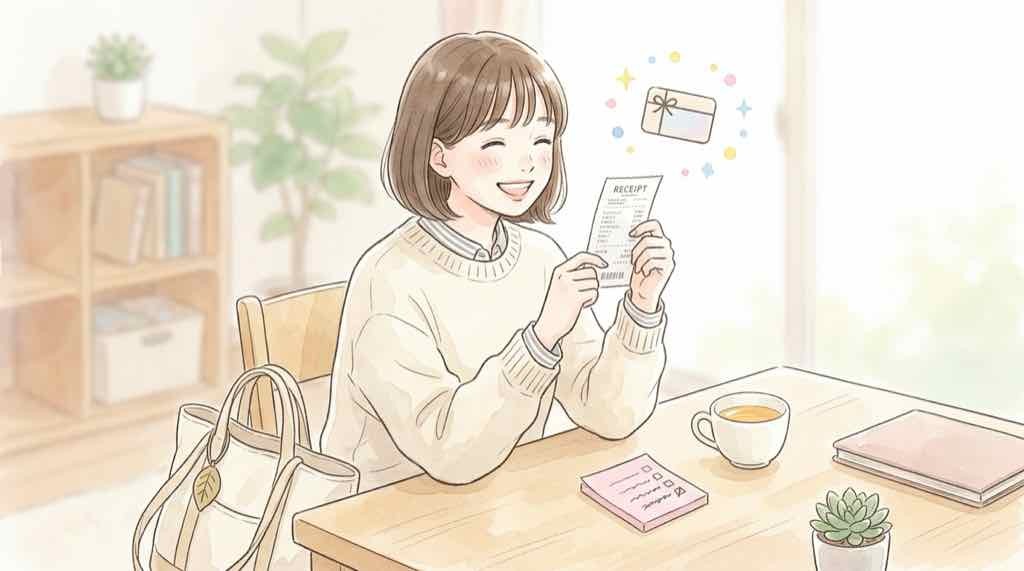 VIVANTビール購入でQUOカードが当たるキャンペーンに応募する流れのイラスト
