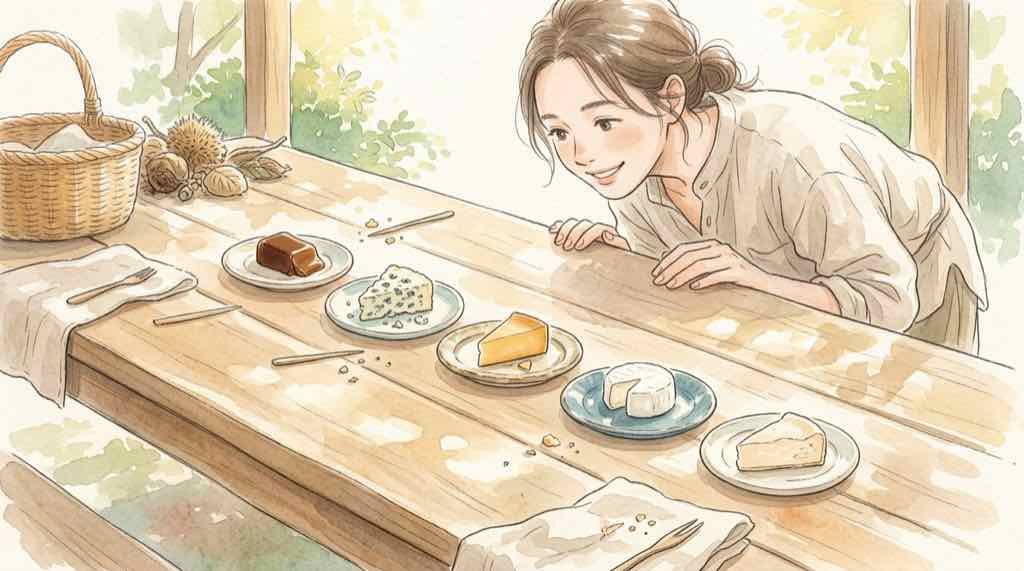 WA CHEESE FES 注目したい和チーズ5種類の食べ比べイメージ