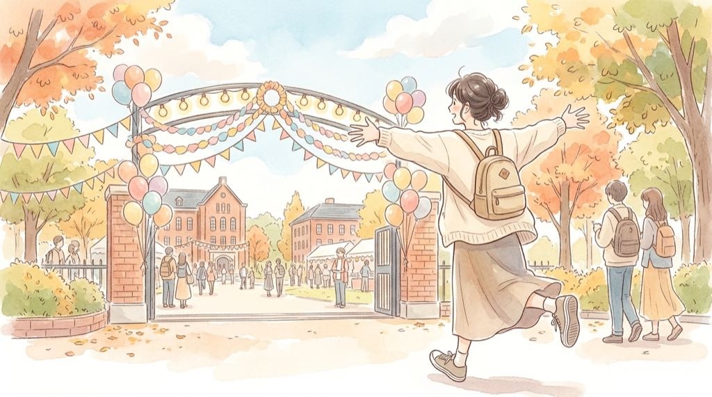 早稲田祭2026のゲストとタイムテーブルをまとめた記事のアイキャッチイラスト
