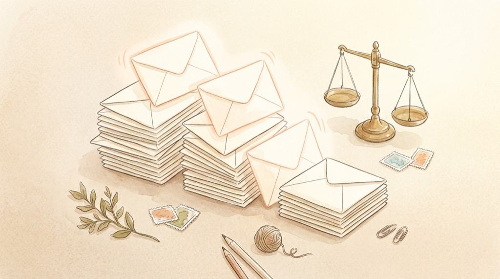 Cuenote約900万件の延べ件数と実人数の違いを示す水彩イラスト
