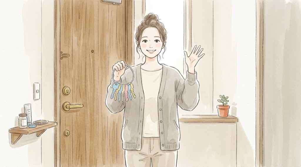 ユミルリンク情報漏洩でパスワードとカードをどう守るかを描いた水彩イラスト