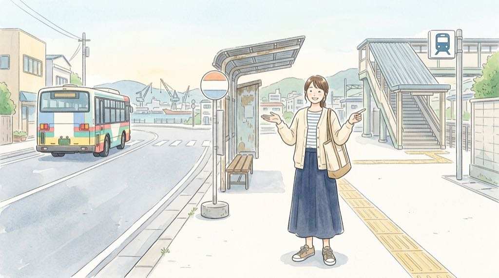 横浜マラソン当日の横浜市内の路線バスや空港バスの運行に注意するイメージ