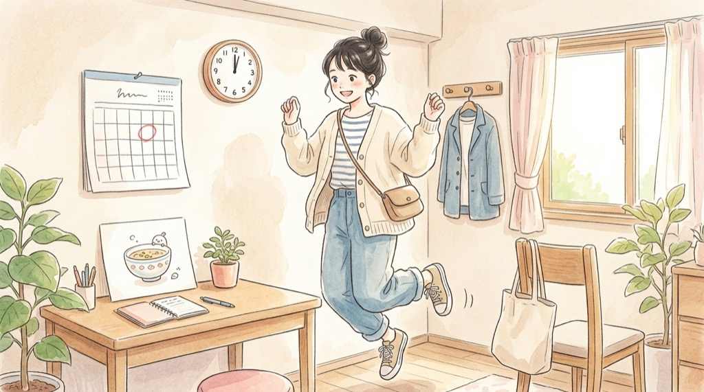 吉野家 ハローキティ どんぶりの発売日と価格を伝える水彩イラスト