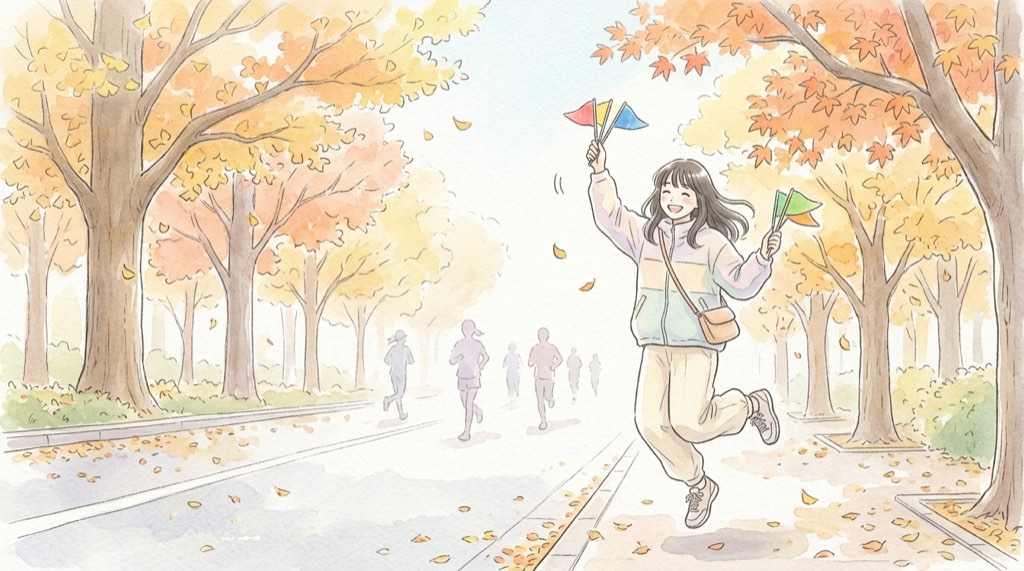全日本大学女子駅伝2026の優勝候補5校を応援する女性
